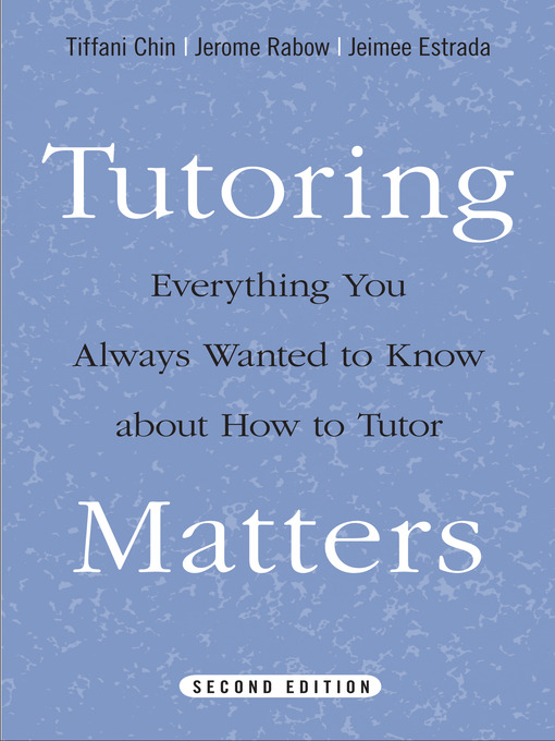 Title details for Tutoring Matters by Tiffani Chin - Available